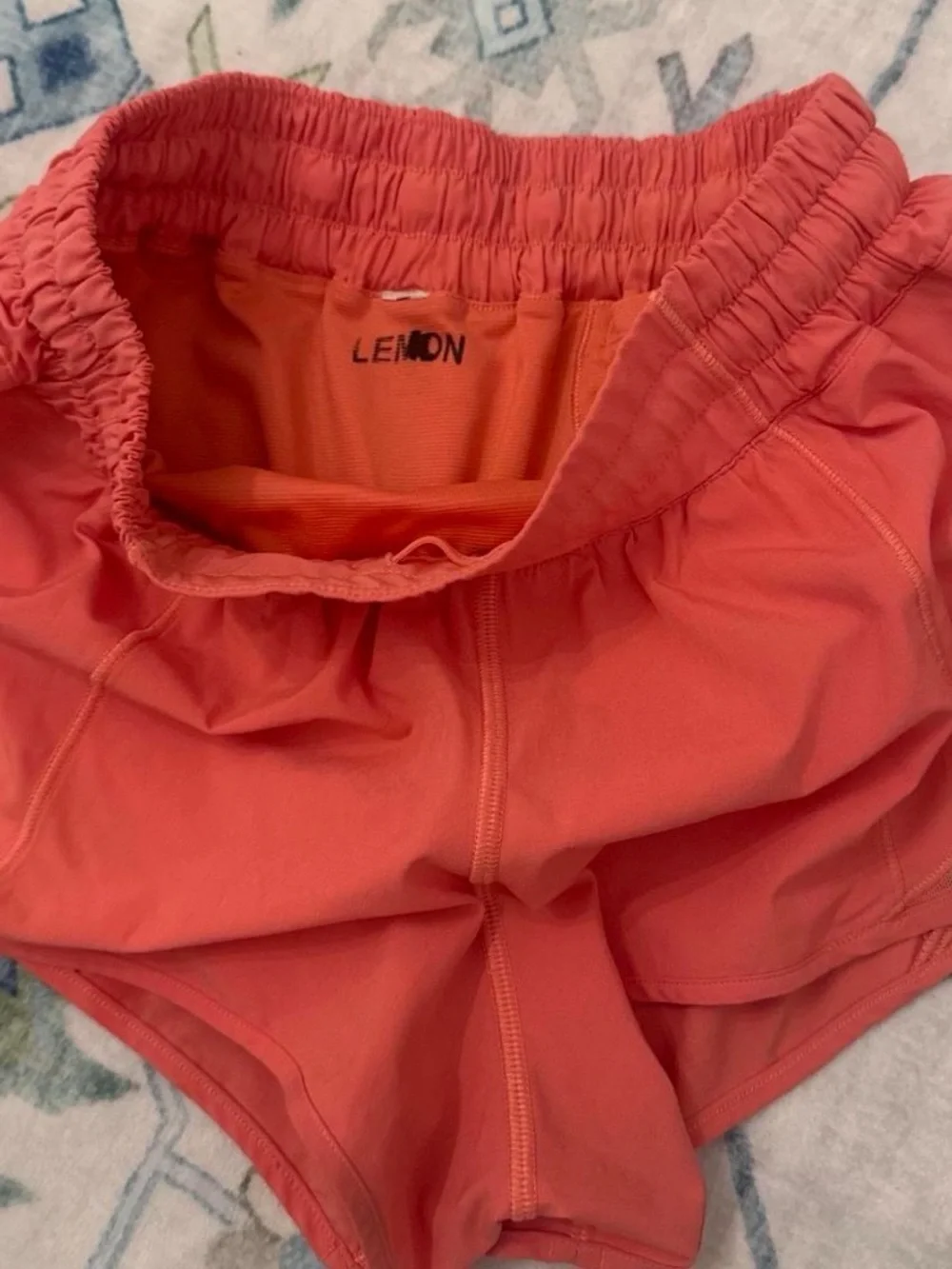 lululemon athletica Coral Athletic Running Shorts